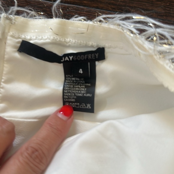 Jay Godfrey Feather Dress - Picture 5 of 7